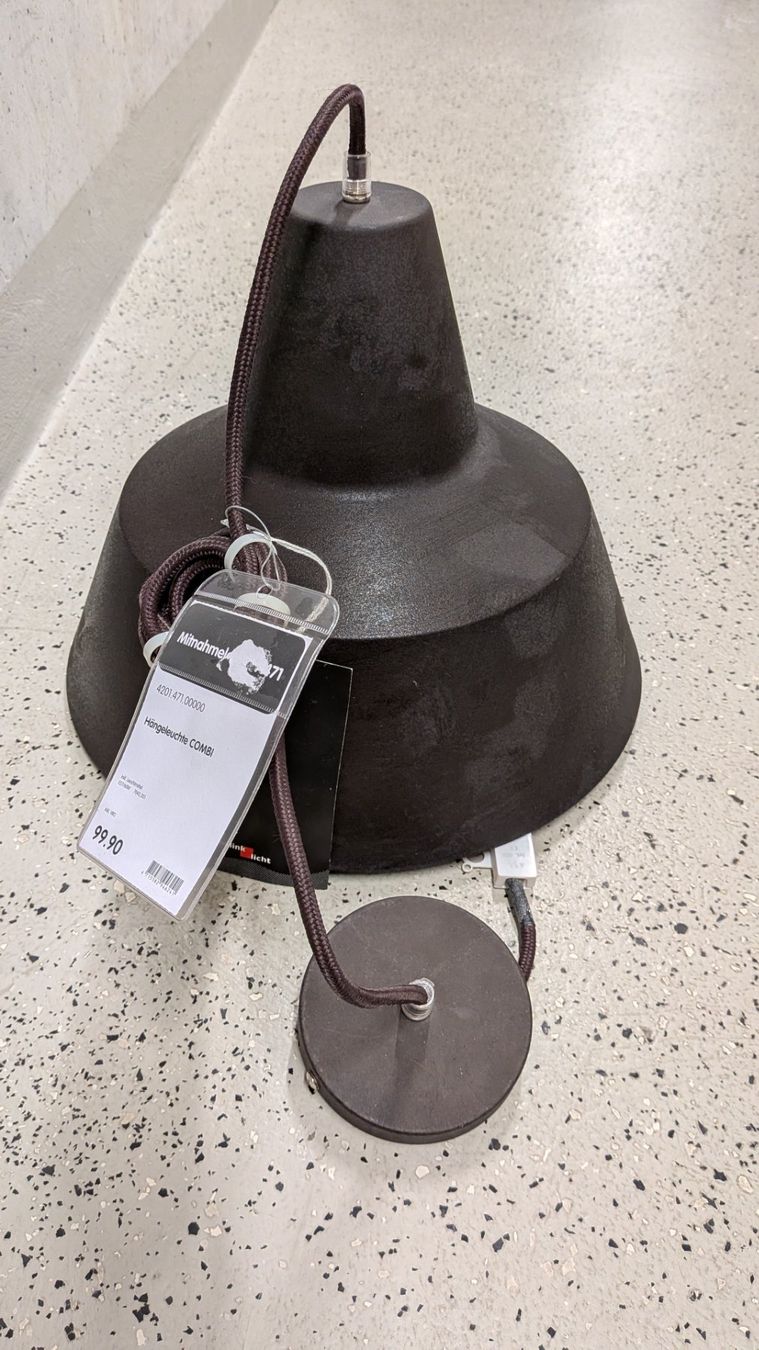 Lampadari & plafoniere: Hängeleuchte Metall braun – Nuovo e nell'imballaggio originale da Salez venduto da EMERCARO