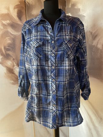 ❤ gr 46 XL Damen Hemd bluse Bexleys Woman kariert Winter