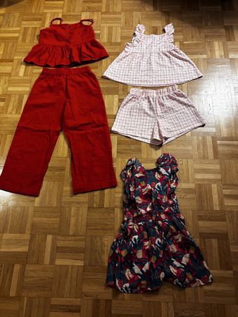 Sommer Set Mädchen Gr. 122Top, Hose, Jumpsuit, Short
