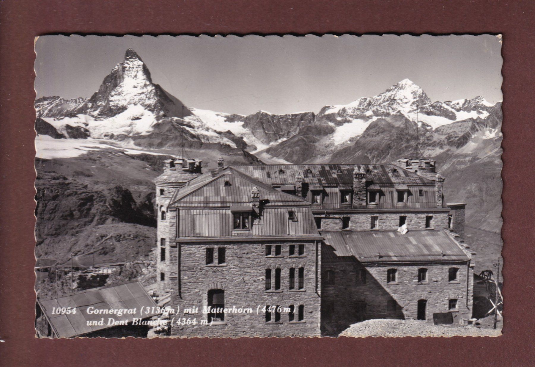 Ansichtskarten: GORNERGRAT - Hotel - Matterhorn – Gebraucht aus Pully von nicecards-shop