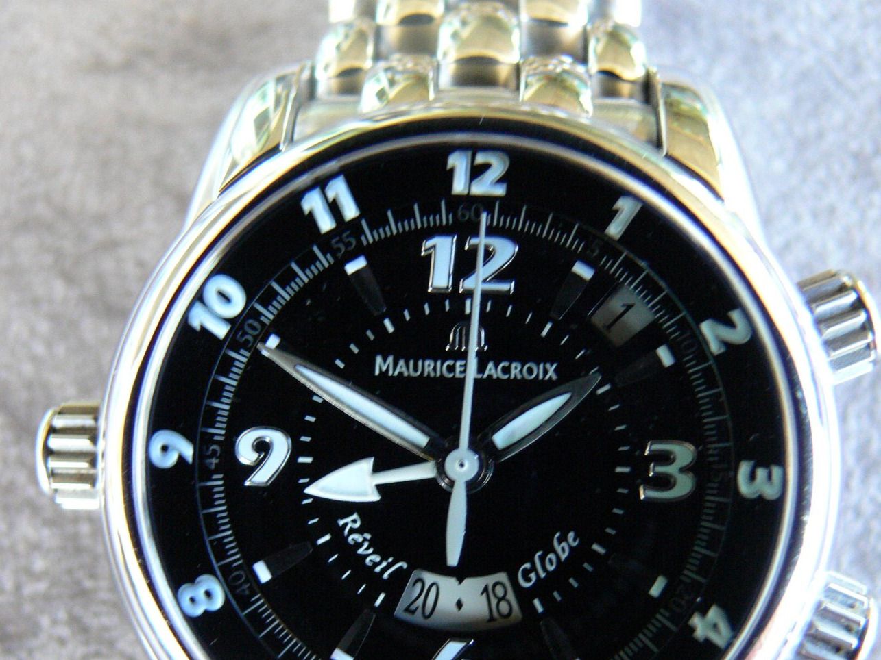 Maurice Lacroix Orologi: Maurice Lacroix World Alarm Reveil Globe Masterpiece – Usato da Remigen venduto da Kelias 2