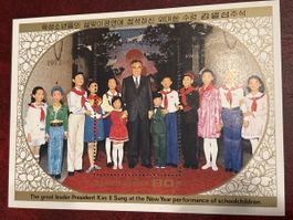 Nordkorea Briefmarke, 1988, Kinder, Kim Il-sung