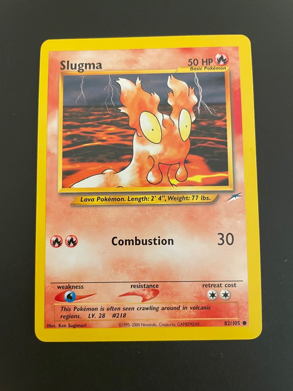 Pokémon Carte collezionabili: Slugma 82/105 Neo Destiny – Usato da Zürich venduto da pokemon_cards