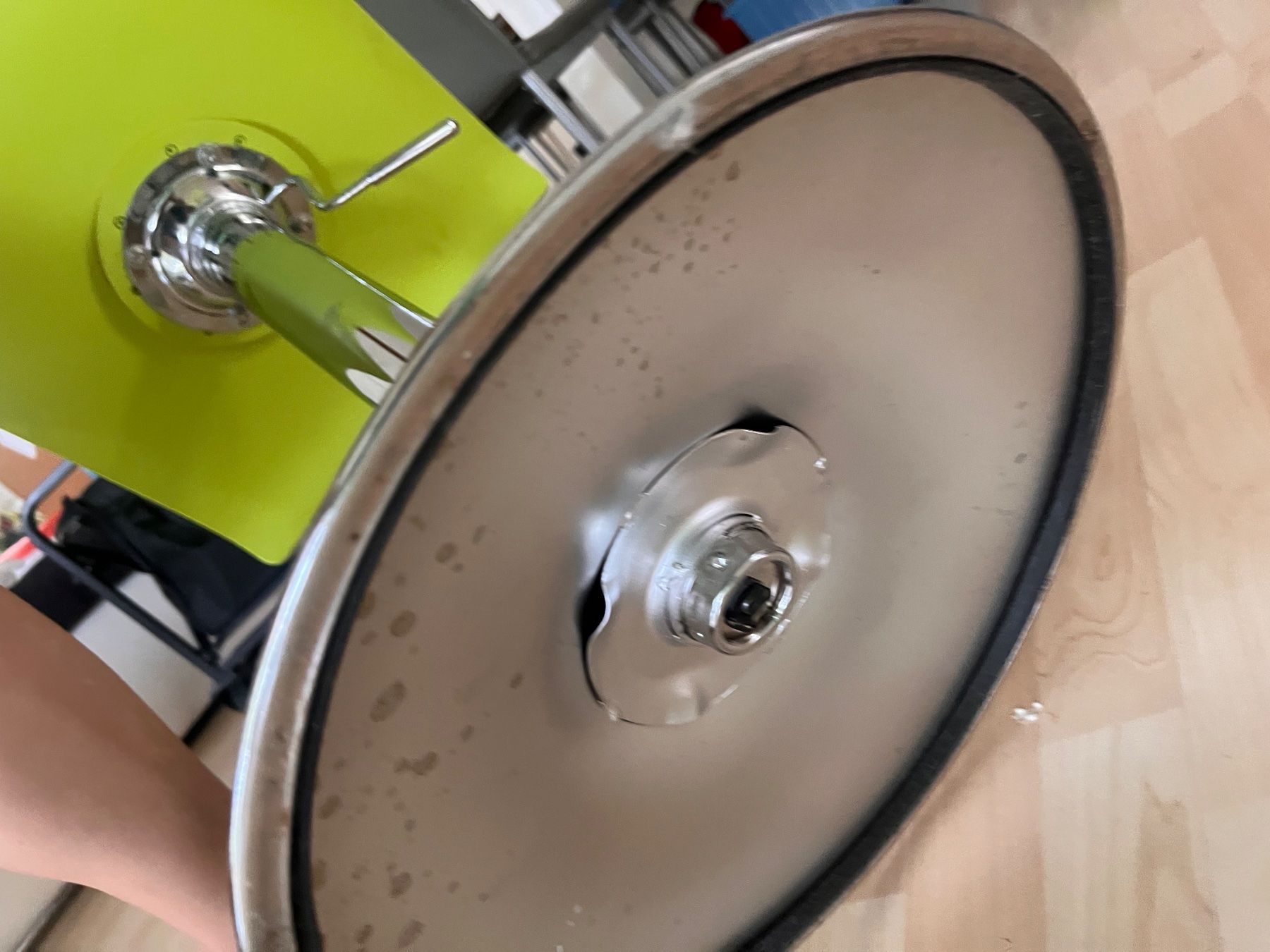 Sgabelli: 3x Barhocker grün mit Metallfuss – Usato da Zürich venduto da locita01 6