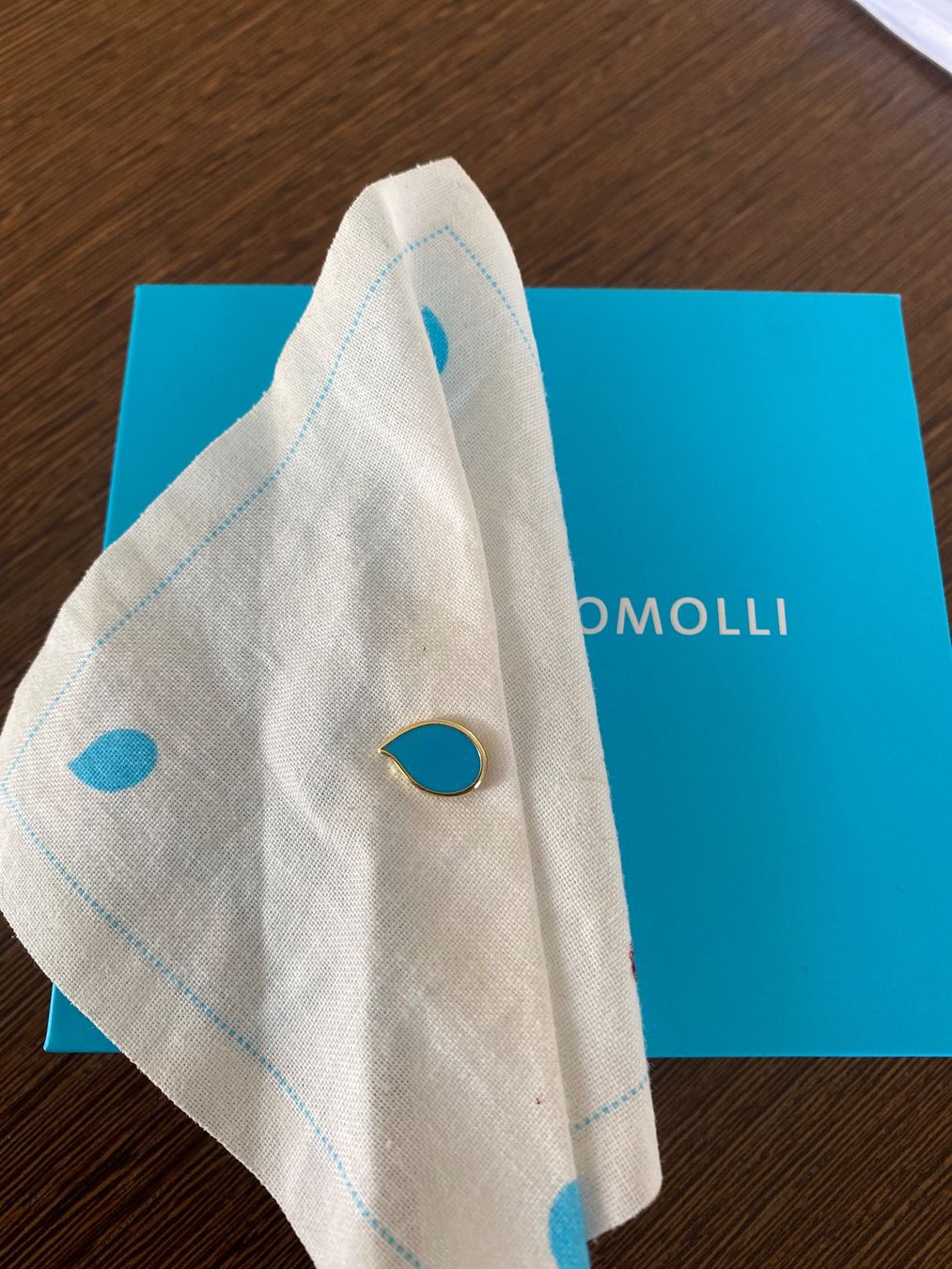 Spille & Fermagli: Tamara COMOLLI Brosche Tropfen blau – Nuovo (secondo la descrizione) da Luzern venduto da Felicita_26 1