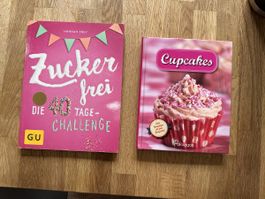 Kochbuch Zuckerfrei GU, Cupcakes Paragon 2 Bcher neuwertig