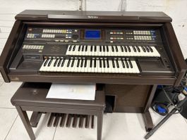 Elektronische Orgel Technics GA 3 braun mit Hocker gebraucht