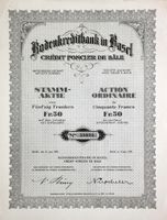 Bodenkreditbank in Basel, Basel - 1929