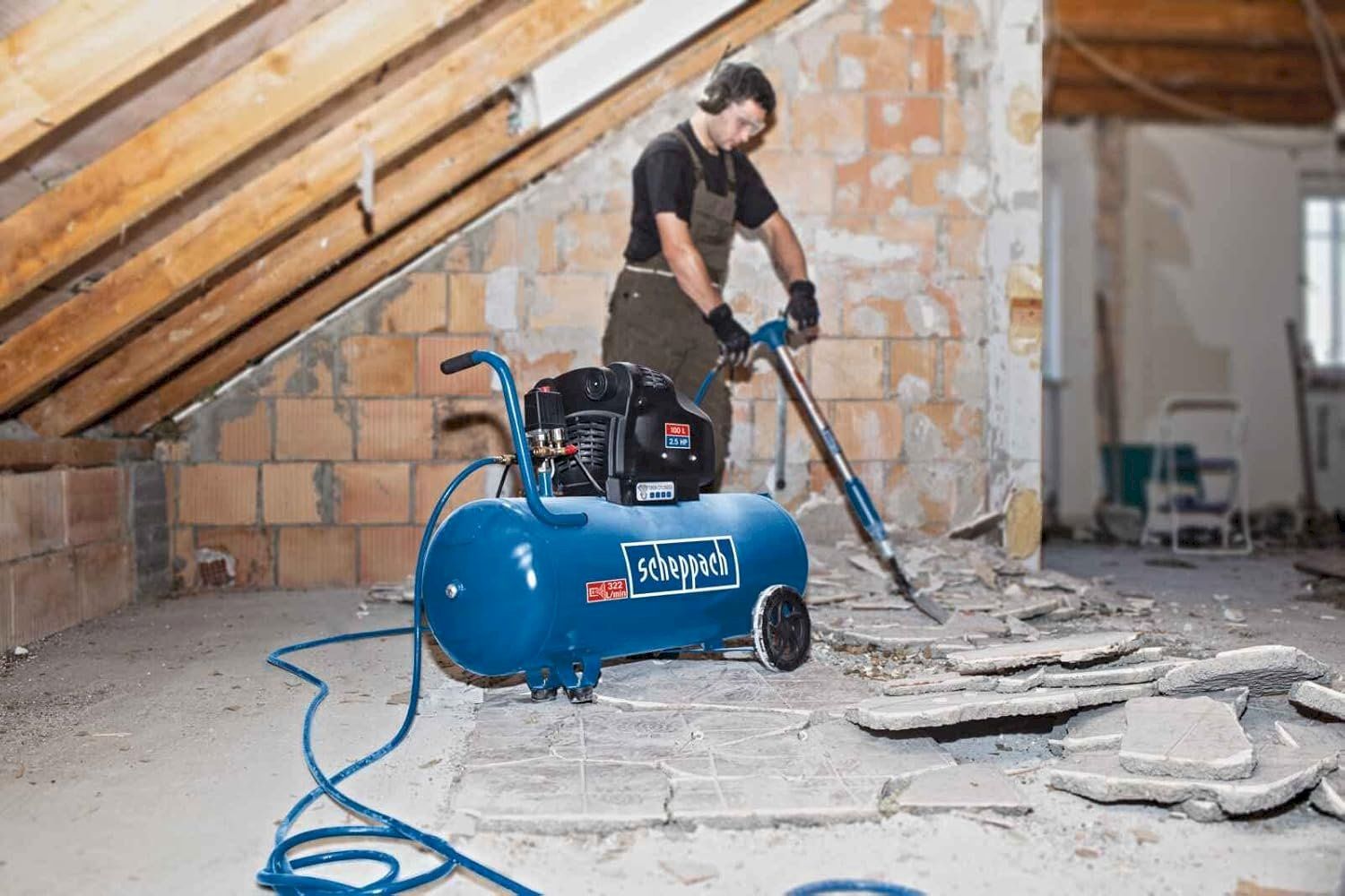 Scheppach Compressori: Scheppach Druckluft Kompressor HC105DC – Nuovo e nell'imballaggio originale da Bottighofen venduto da zaap 3