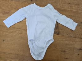 Baby Body Grösse 68, weiss, Langarmbody, Mädchen, Newborn