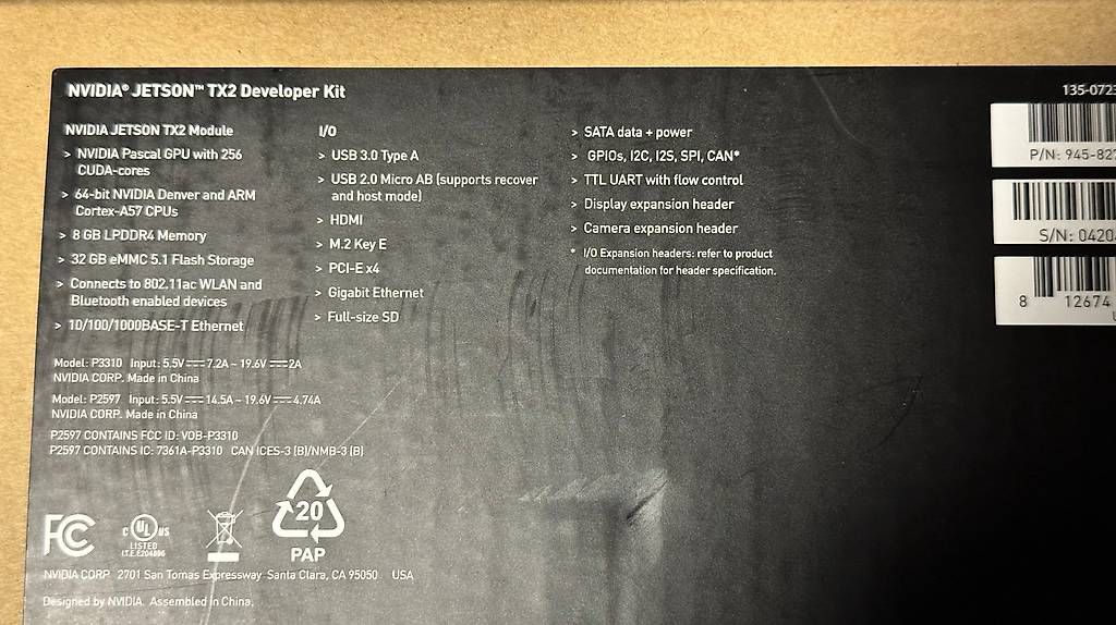 Nvidia PC: Nvidia Jetson Tx2 Official Development Board Kit – Usato da Schlatt TG venduto da kar_9zpm 1