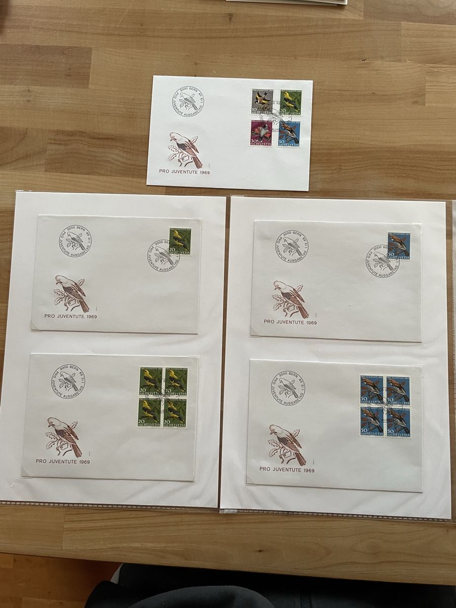 Tutti i francobolli: Ersttagsbriefe mit Vogel Briefmarken – Usato da Rümlang venduto da euqinom16