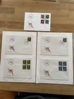 Ersttagsbriefe mit Vogel Briefmarken