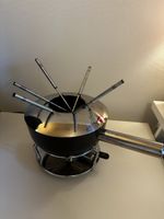 Koenig Fondue Set Edelstahl mit 6 Gabeln