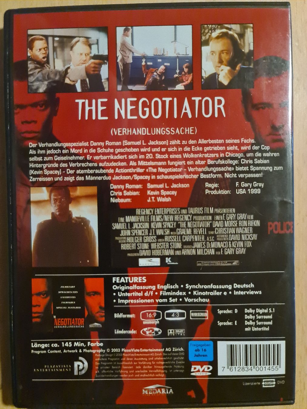 Tutti i DVDs: DVD The negotiator 118 – Usato da Dintikon venduto da Vexi 1
