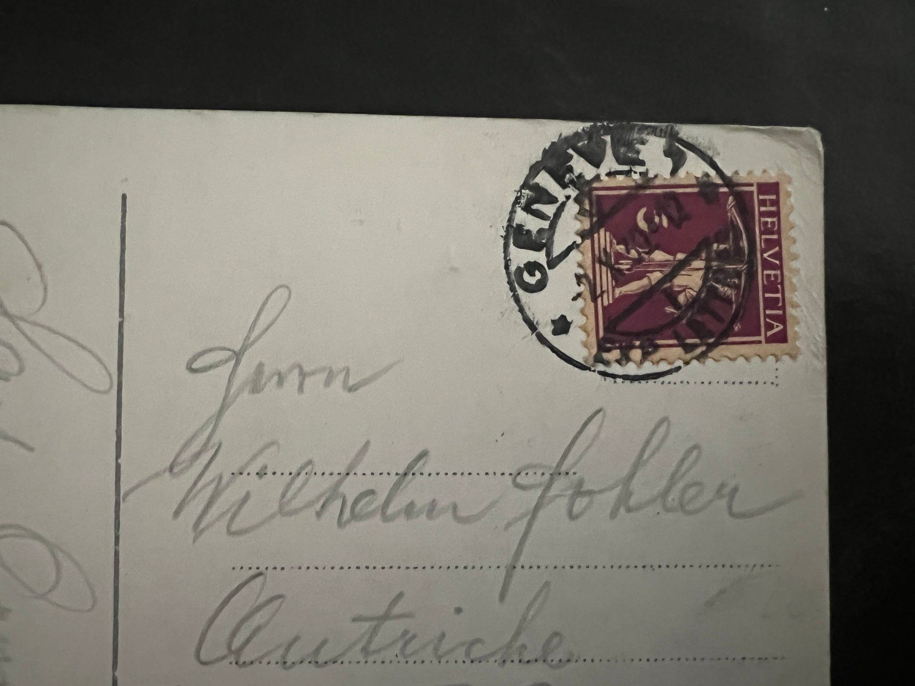 Ansichtskarten: AK   1930 Genf Hotel Post  (G3246) – Gebraucht aus Hinwil von Sidi4 1