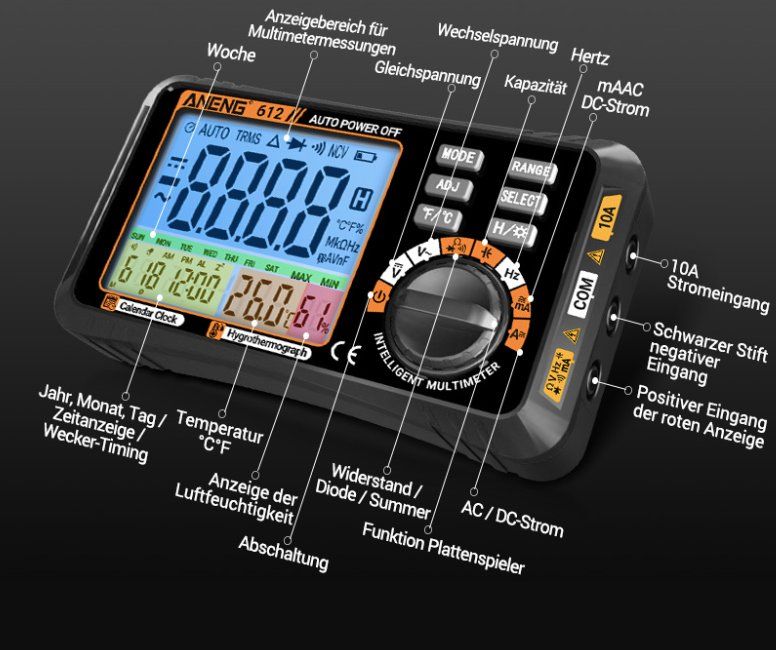 Misurare: Pro Digital Multimeter mit Zubehör – Nuovo e nell'imballaggio originale da Geneve venduto da Titi2008 4