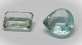 Lot 36.09 ct Aigue-Marine/Héliodore (90) - CERT. 5'100.- Fr.