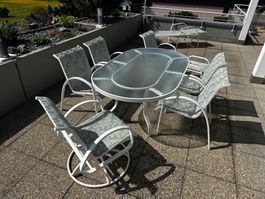 Garten Tisch, Stühle, Schaukel-Drehstühle, Ottomane