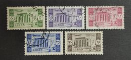 Libanon 1954, Flugpost, LoT gestempelt