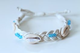maritimes ARMBAND mit Muscheln & Perlen Unisex   Neu & Ovp!
