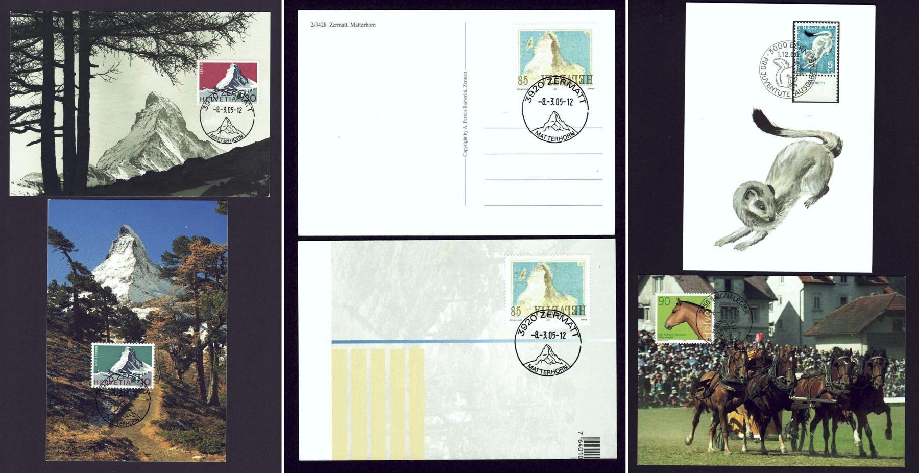 Alle Briefmarken: 16 Maxikarten Schweiz – Gebraucht aus Basel von Pfefferschootte 3