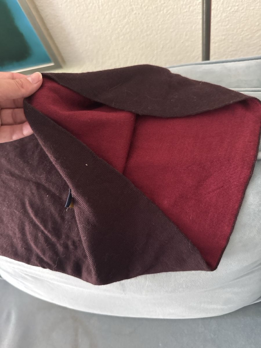 Foulard & Sciarpe: Scarf Luca Grossi red maroon reversible scarf – Usato da Zürich venduto da wil_2sm9 1