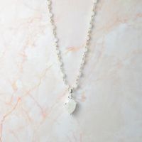 Rosenkranzkette Mondstein mit Anhänger (683.AH450.MO)
