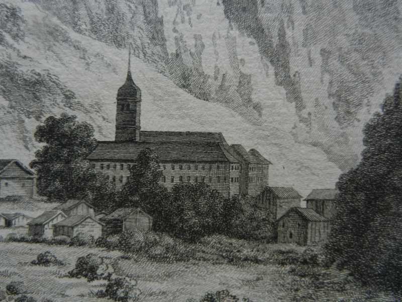 Incisioni: Pfäfers Kloster Kupferstich – Usato da Risch venduto da Rischli15 7