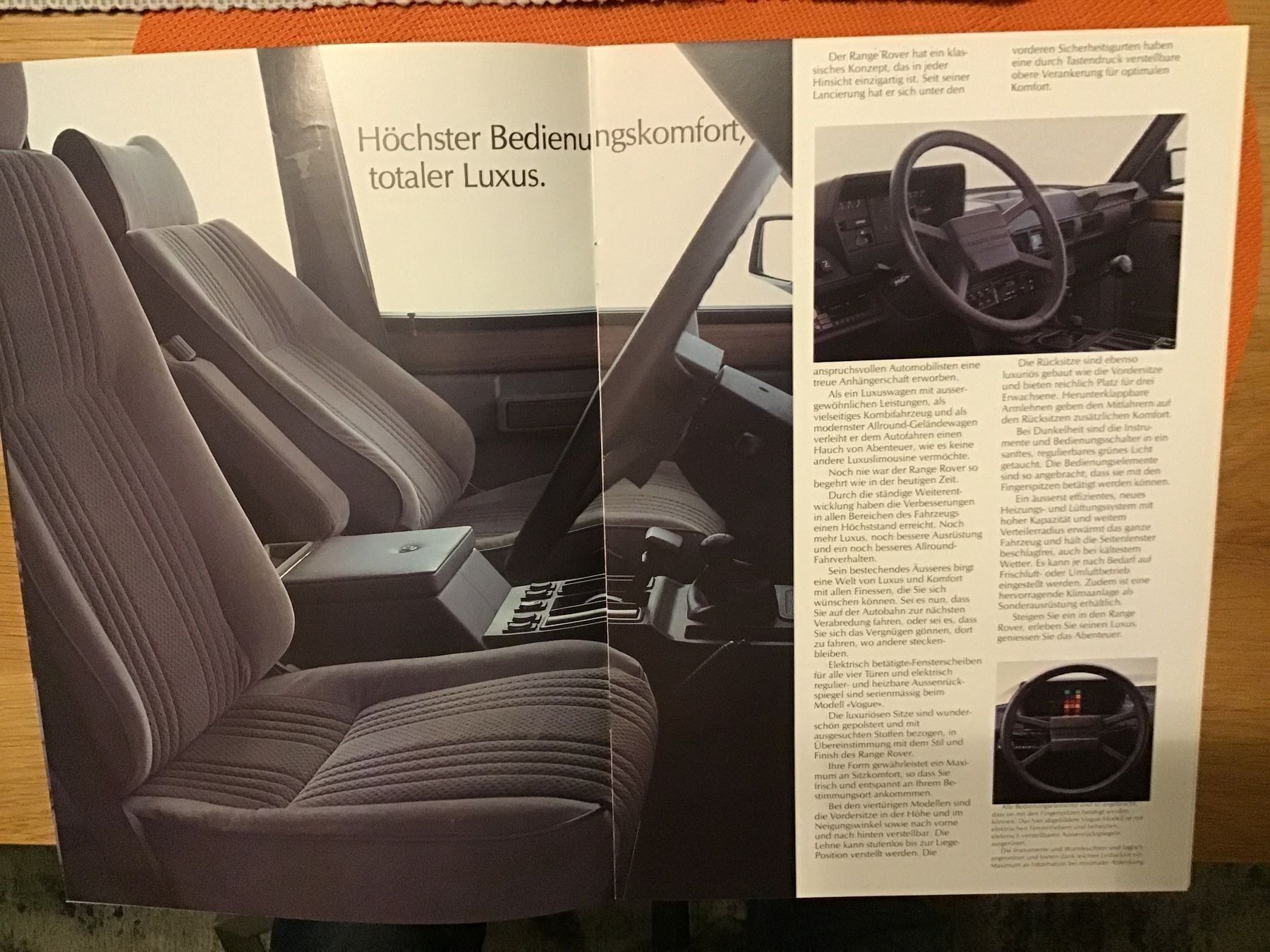 Land Rover Documents: Range Rover Verkaufsprospekt Hochglanz – D'occasion à Scherzingen par Starseller62 2