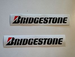 2 x Abziehbild - Bridgestone - 19 cm x 3,5 cm