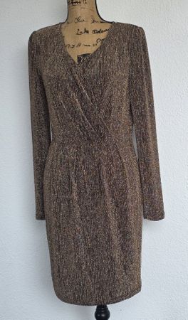 Cocktail Kleid, Gr. M, goldig-braun, festlich!