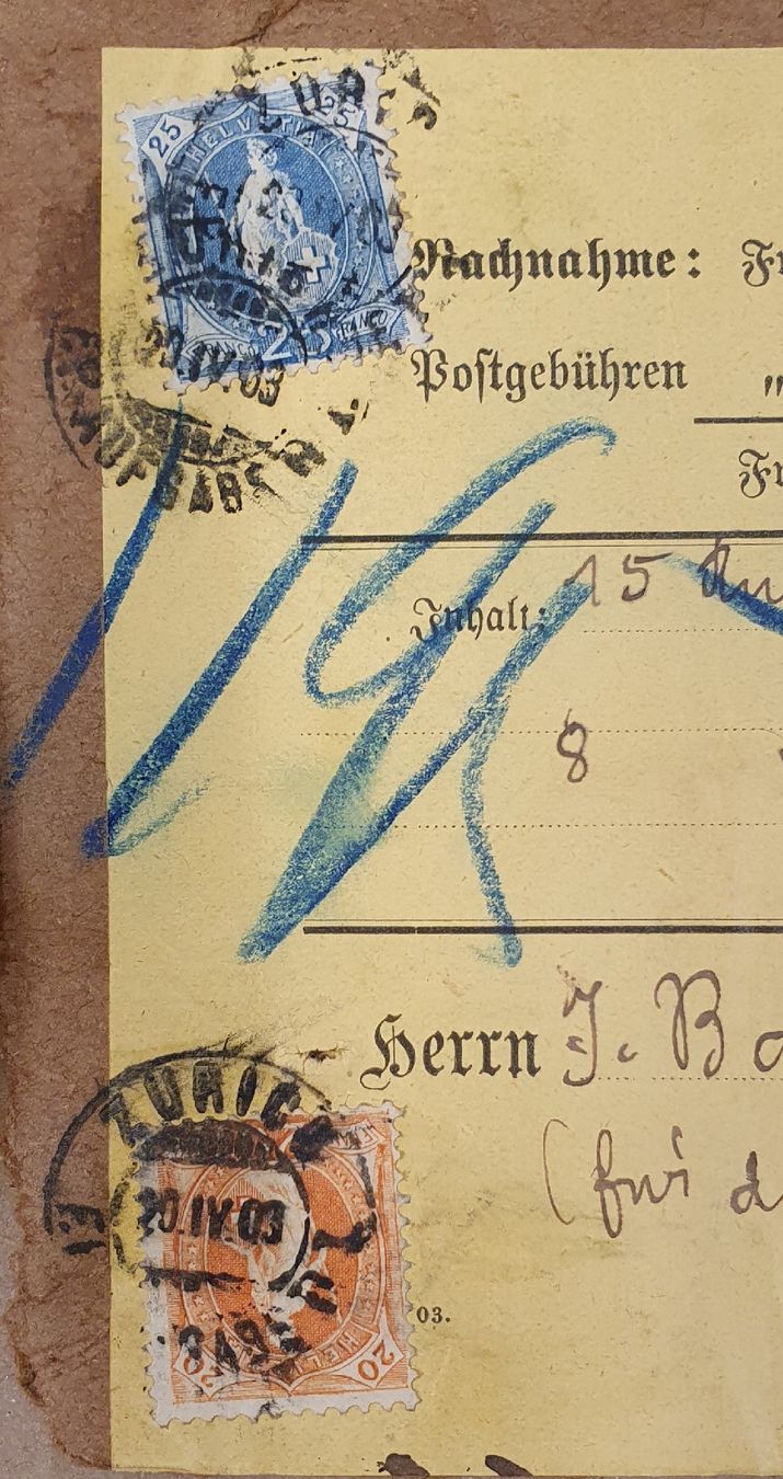 Tutti i francobolli: 7 grössere Briefausschnitte Stehende Helvetia – Usato da Kreuzlingen venduto da Rschweiz1 7