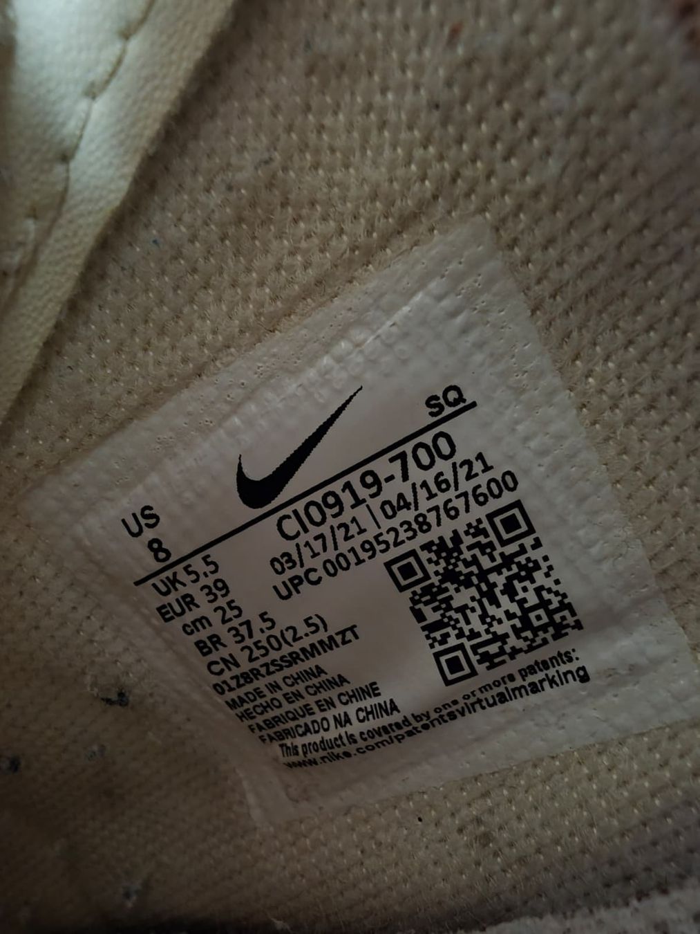 Nike Scarpe da donna: Nike Air Force 1 Shadow 'Cashmere', Gr. 39 – Usato da Münchenbuchsee venduto da penny9 3