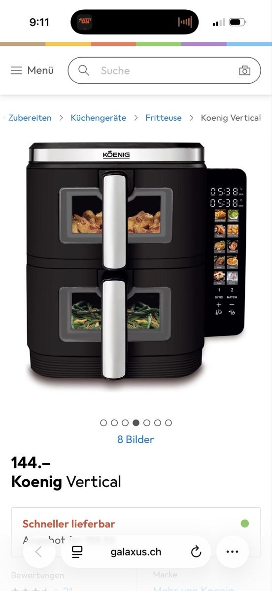 Elettrodomestici da cucina: Koenig Vertical Air Fryer - Double Basket – Nuovo e nell'imballaggio originale da Lenzburg venduto da sad_8mbt 2