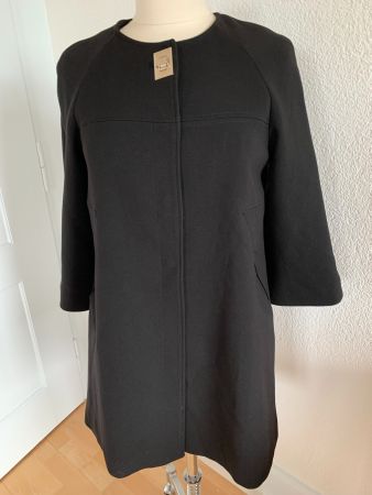 Damen Mantel mit 3/4 Aermeln, Gr. S, Schwarz