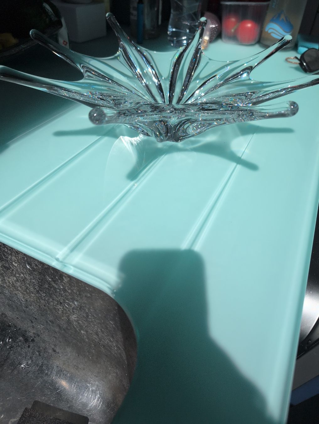 Servierplatten: Centre de table cristal design – Gebraucht aus Lignières von Sulyvan 1
