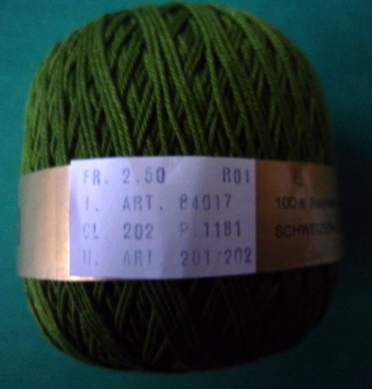 Lana: WEDA-Schulgarn olive-grün – Nuovo (secondo la descrizione) da Rafz venduto da Sonnenblume305 1
