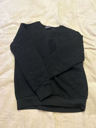 Zara Pulli, Schwarz, Strukturmuster, Gr. M, Top Zustand