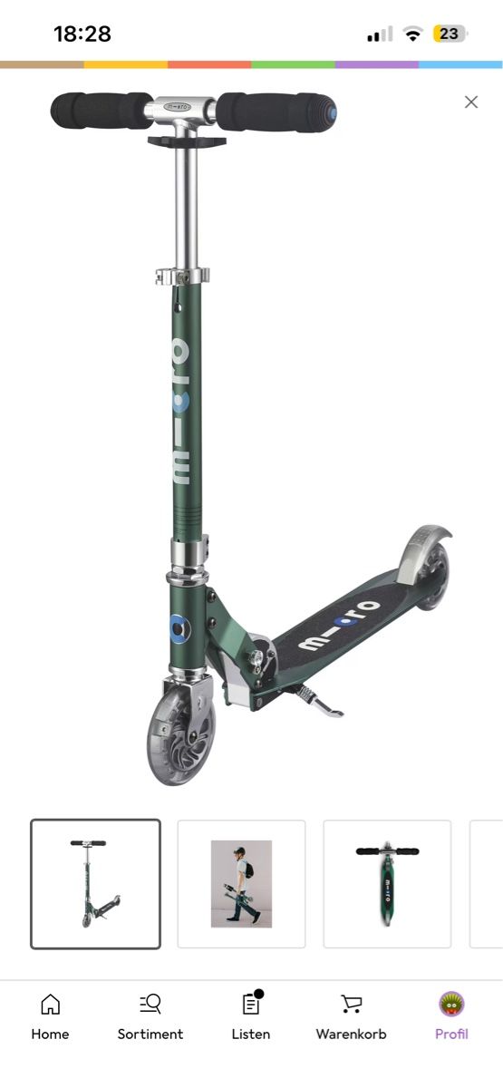 Micro Fahrzeuge für Kinder: Micro Sprite LED Scooter grün – Gebraucht aus Wil SG von bor_7ykb 5