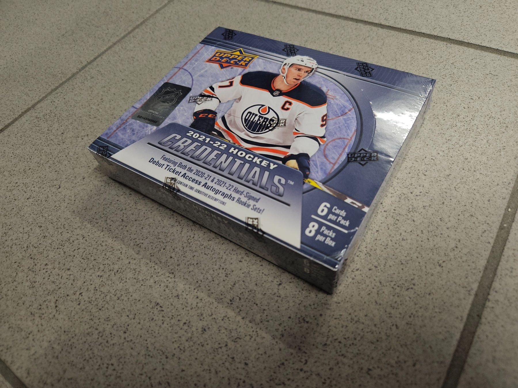 NHL Sammelbilder & Trading cards: 2021/22 Upper Deck Credentials Hockey Hobby Box neu&OVP – Neu und originalverpackt aus Arth von Web_air1 1
