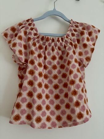 Mädchen Bluse Zara Grösse 8-9 Jahre rosa gemustert