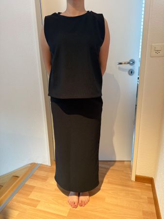 Sommer Set: Elegantes, schwarzes Kleid