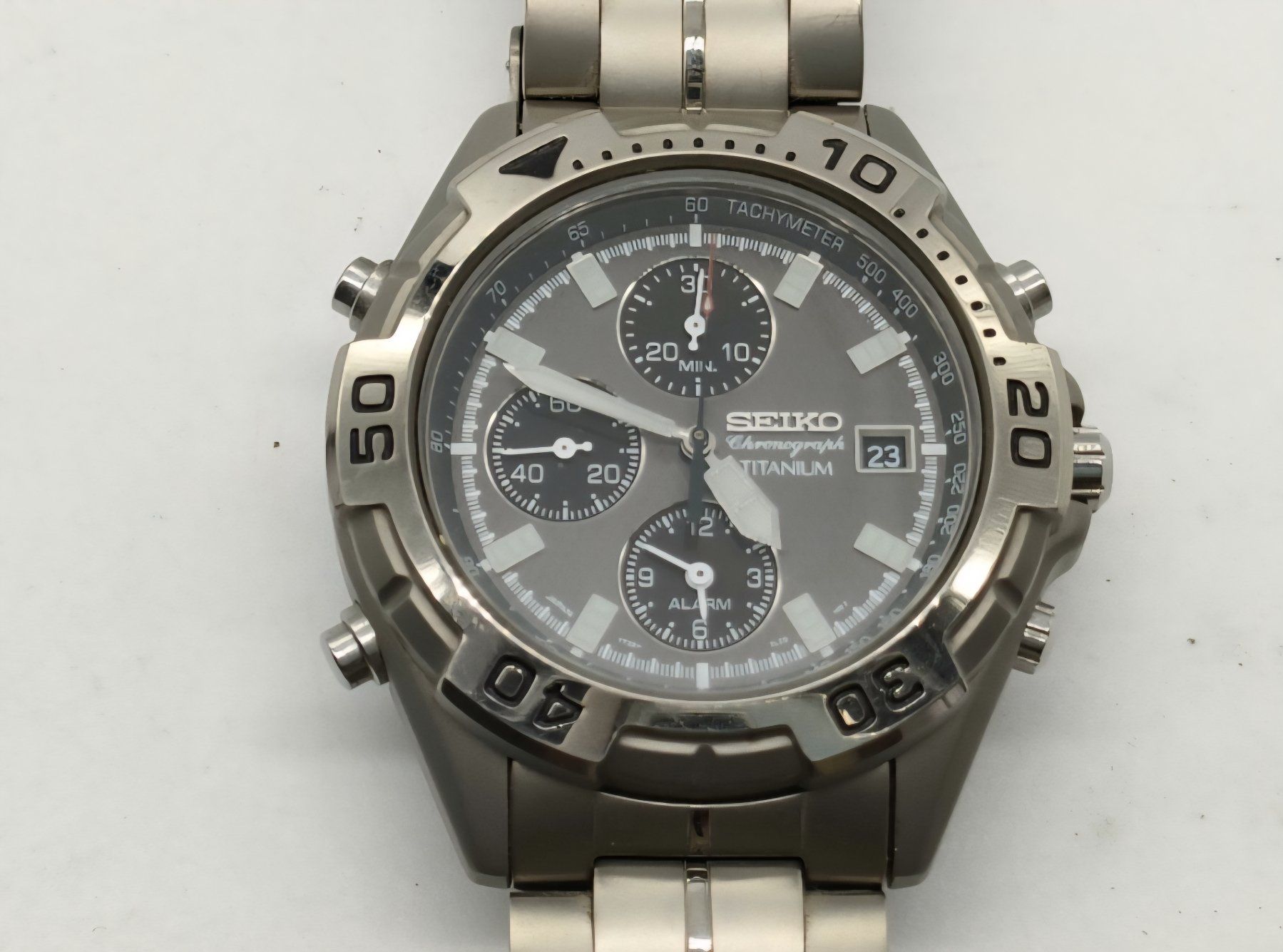 Seiko Orologi: Seiko Titanium Chrono 7T32-7H40 Defekt – Difettoso da Spiez venduto da mar_byv2
