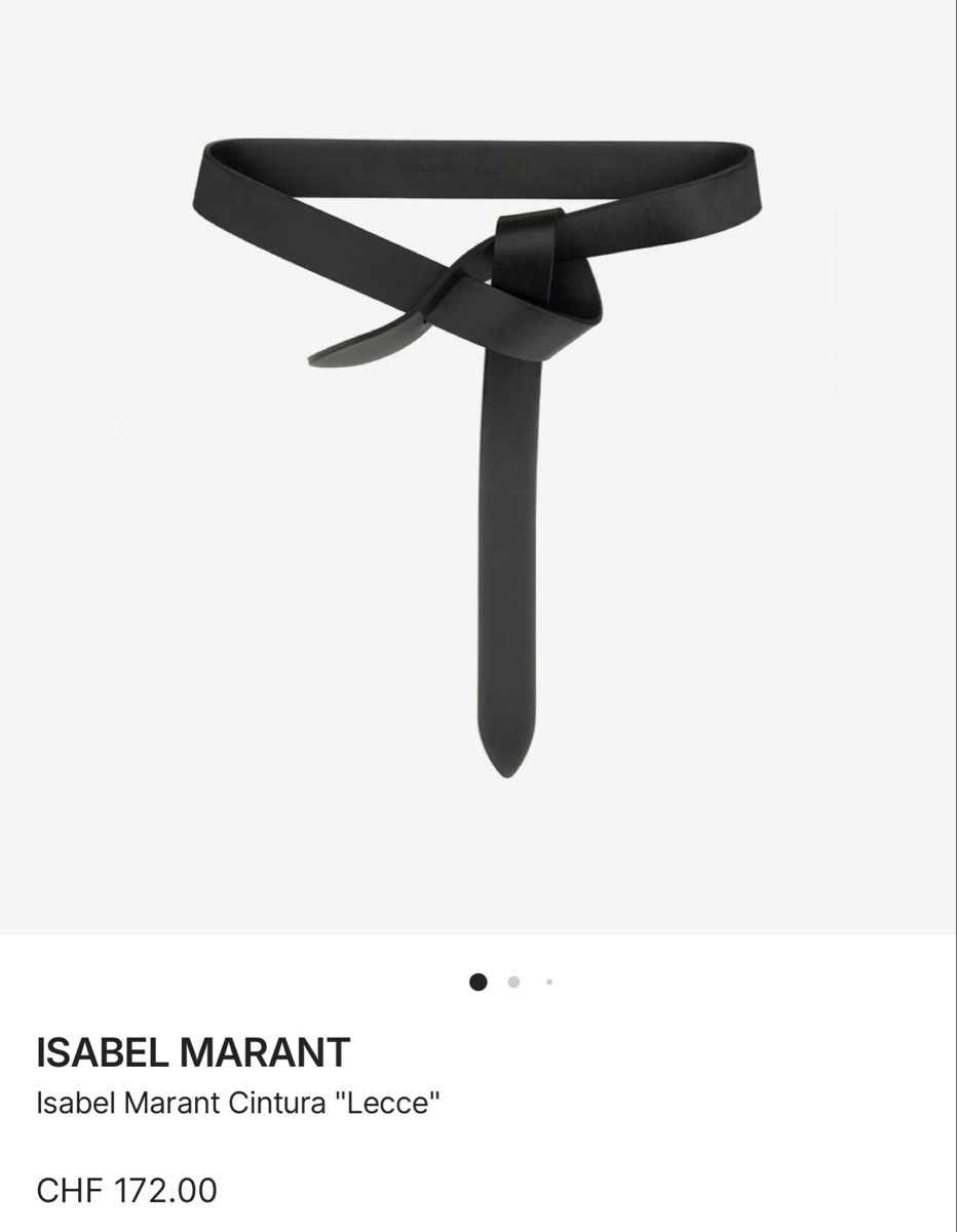 Isabel Marant Cinture: ISABEL MARANT GÜRTEL GR. S Leder – Usato da Unteraegeri venduto da MH203 2