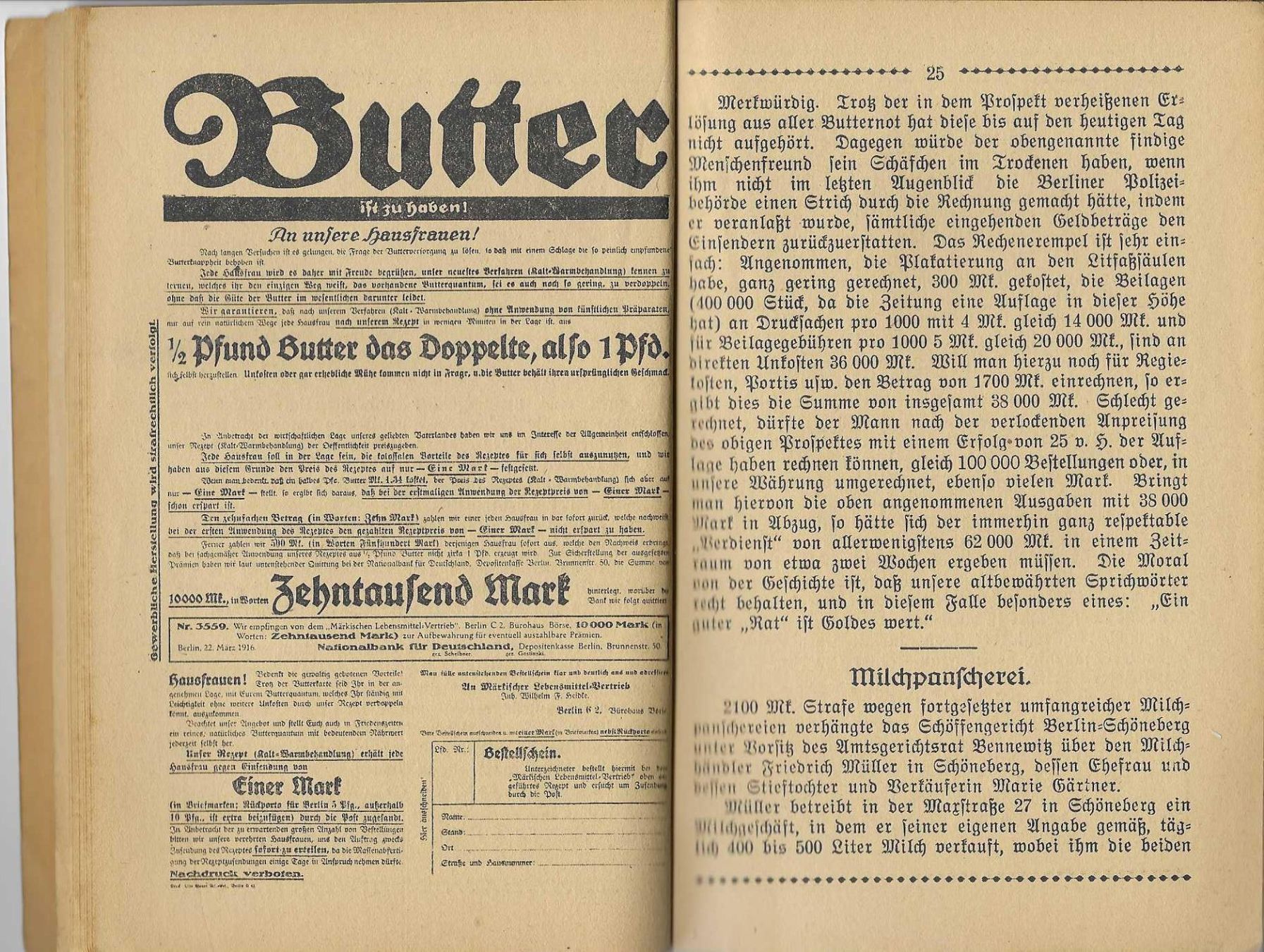 Libri: Schwindel und Wucher im Kriege, 1917 – Usato da Flims - Dorf venduto da Stagediver 3