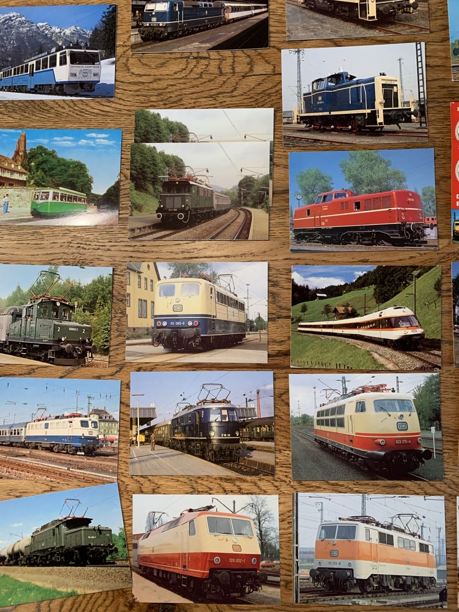 Modelleisenbahnen: Deutsche Diesel - E - Loks, andere, Bilder- Postkarten 33 St – Gebraucht aus Winden von EmilNeu 4