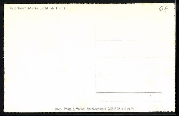 Cartoline postali: Truns, Pilgerheim Maria Licht von der St – Usato da Berlin venduto da bartko-reher 1