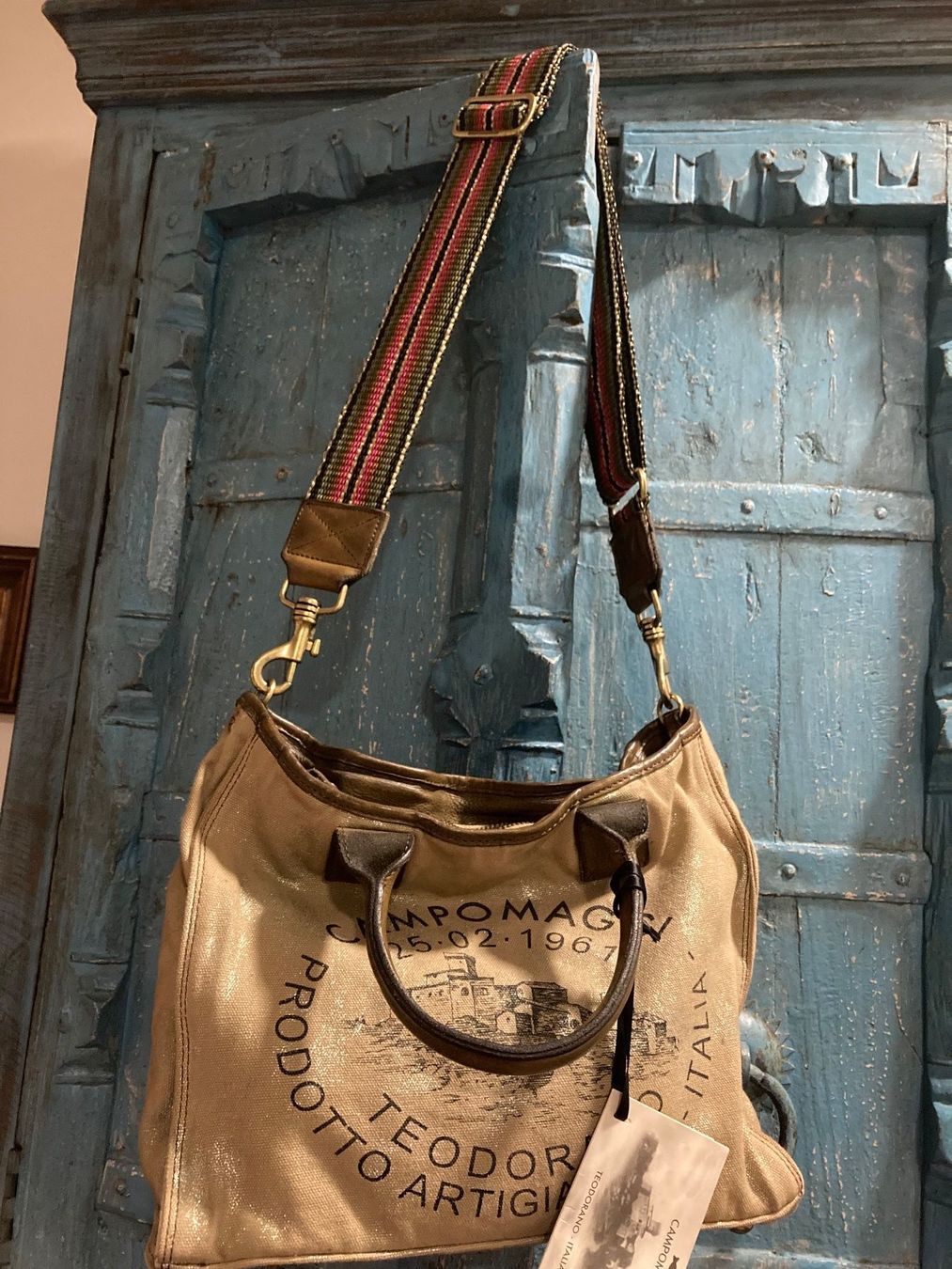 Borse da donna: Campomaggi Tasche Textil mit Leder - wunderschön! – Nuovo (secondo la descrizione) da Bottmingen venduto da Laternenlicht 5