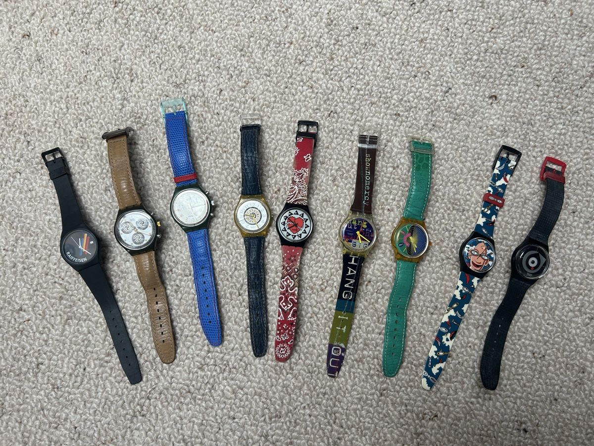 Swatch Orologi: 9 alte Swatch-Uhren – Usato da Möhlin venduto da minicabrio